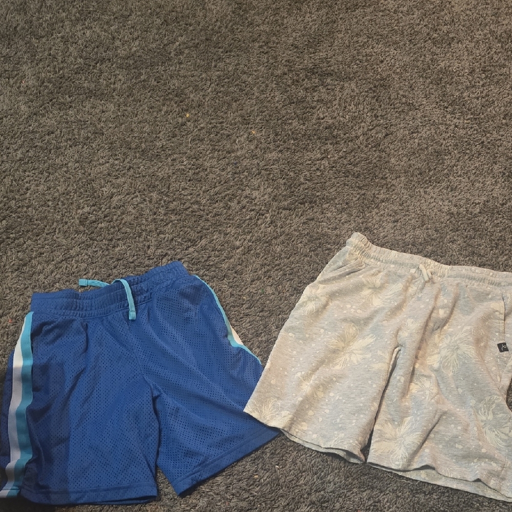 art class Blue and Light Gray Kids Shorts Set